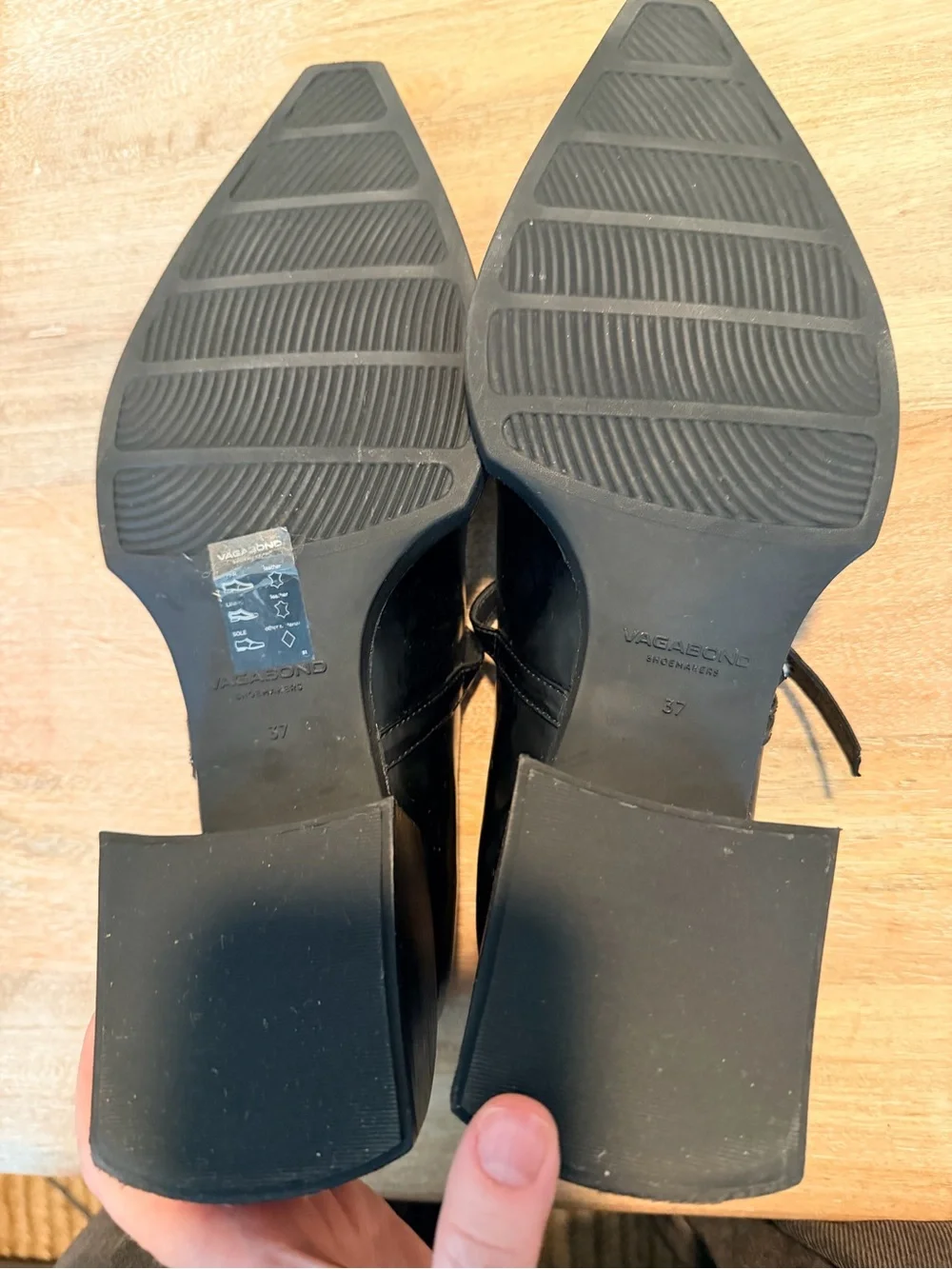 Vagabond Vivian Maryjane Heels Black Leather size 37